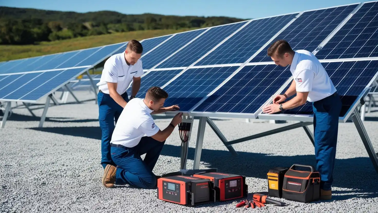 Fotografia serwisowa prezentuje dynamiczne ujęcie zespołu techników_wynik Fotografia serwisowa prezentuje dynamiczne ujęcie zespołu techników_wynik